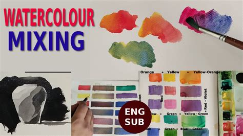 How to mix Watercolor/Beginners Tutorial with ENG SUB | Watercolor ...