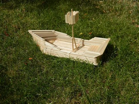 One Of A Kind Artz: The Popsicle Stick Boat | Popsicle stick boat ...