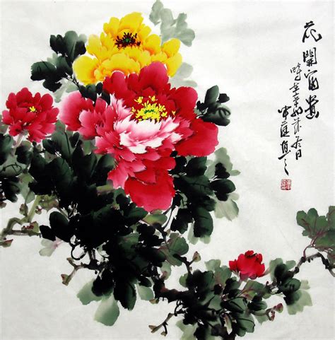 Chinese Painting: Peony - Chinese Painting CNAG233194 - Artisoo.com