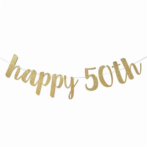 50th Birthday Banner Ideas