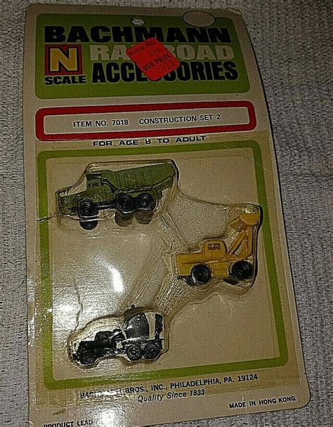 VINTAGE BACHMANN N SCALE RAILROAD TRAIN ACCESSORIES - CONTRUCTION ...