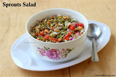 Sprouts Salad ~ Full Scoops - A food blog with easy,simple & tasty recipes!