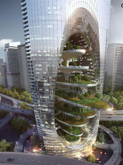 Amazing Skyscraper USA - Awesome building architecture of the green future - #am… in 2020 ...