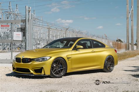 BMW, M4, BMW M4, ADV.1, ADV.1 Wheels, Austin Yellow Wallpapers HD ...