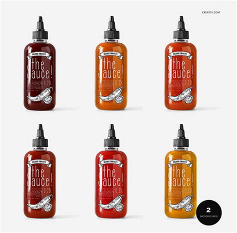 Free 2065+ Hot Sauce Bottle Mockup Yellowimages Mockups