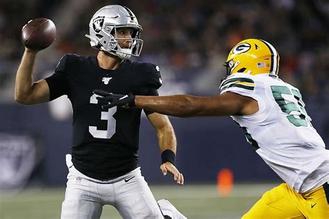 Raiders quarterback Nathan Peterman builds confidence with preseason play