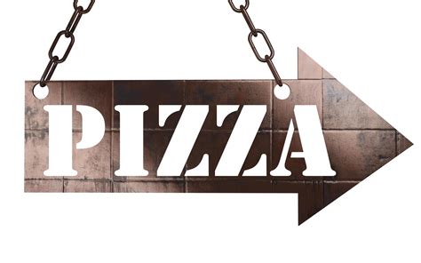 pizza word on metal pointer 6185024 Stock Photo at Vecteezy