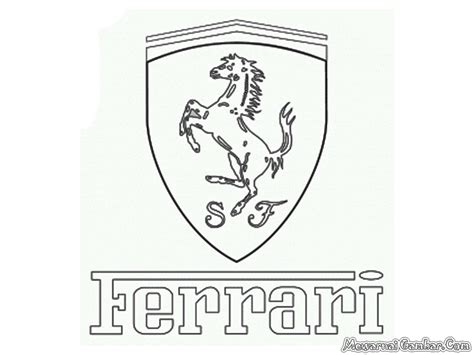 Ferrari Logo Coloring Pages Coloring Pages