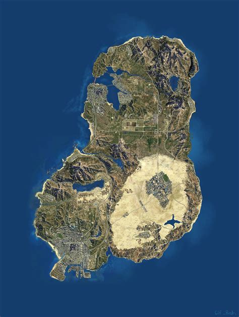 Fan-made GTA V map, comparable to the map in SA. Includes all 3 cities. : r/gaming