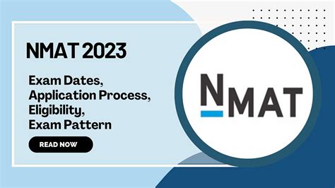 NMAT 2023: Exam Dates, Application Process ,Eligibility, Exam Pattern