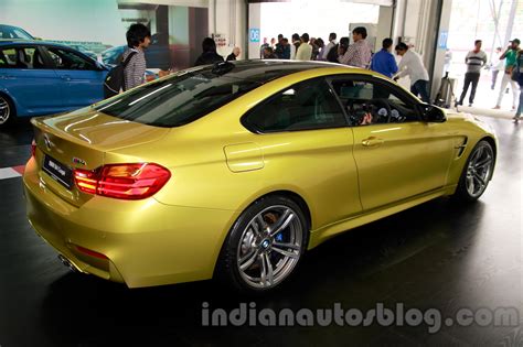 BMW M4 Coupe rear three quarters right for India