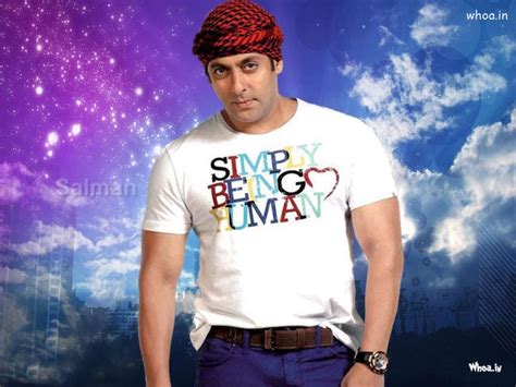 Salman Khan In Human Being White T-Shirt