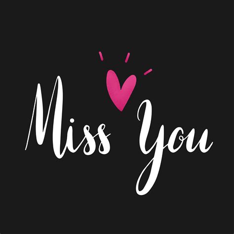 Miss you typography vector in white - Download Free Vectors, Clipart Graphics & Vector Art