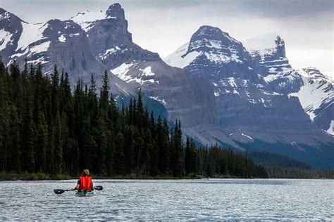 Kayaking Maligne Lake, Jasper National Park | Hike Bike Travel