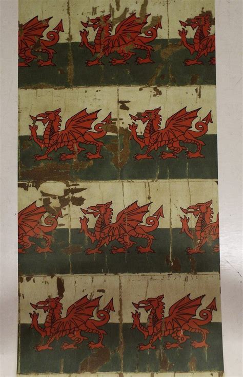 Tex Ex Original Cymru Welsh Flag Wallpaper | Textile Express