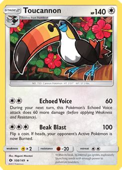 Toucannon | Sun & Moon | TCG Card Database | Pokemon.com