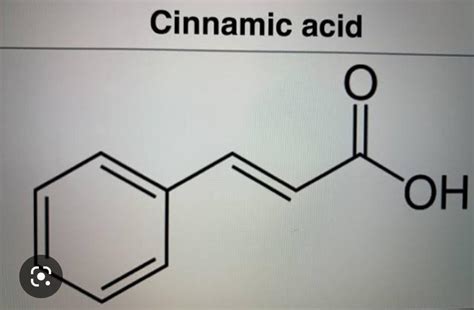 Cinnamic acid structure - Brainly.in