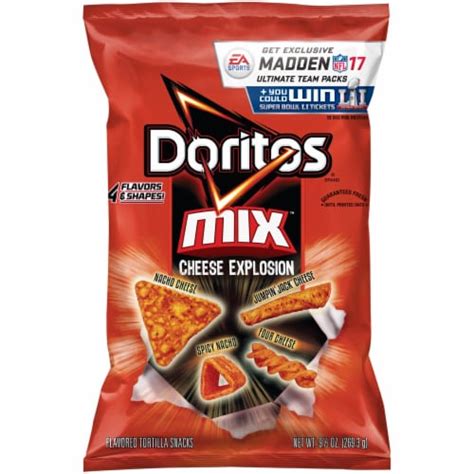 Doritos Mix Cheese Explosion Snack Chips, 9.5 oz - Foods Co.