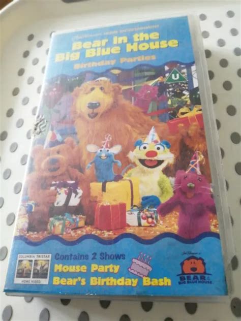 BEAR IN THE Big Blue House - Vhs Video - Birthday Parties / Jim Henson ...