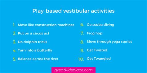 10 play-based vestibular activities - Great Kids Place