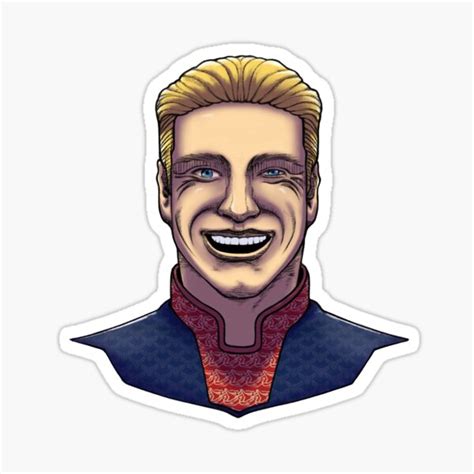 "Homelander Smile" Sticker for Sale by MaxenwArtworks | Redbubble