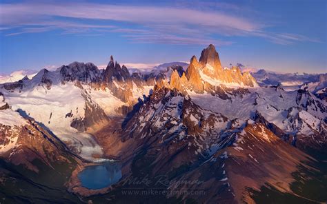 Looking for new angles. Lago Torre, Cerro Torre and Mount Fitzroy ...