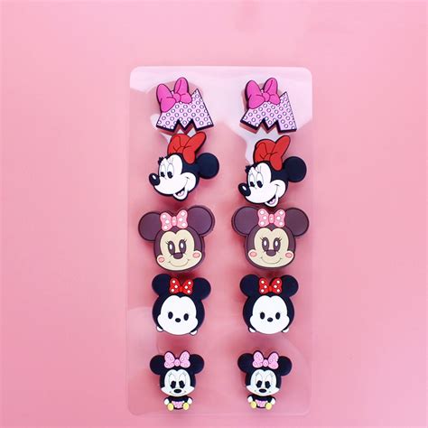 10pcs Disney Minnie Jibitz Mickey Mouse Croc Pin Set Cartoon Buzz Lightyear Anime Jibbits Charm ...