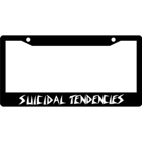 Suicidal Tendencies Band Logo License Plate Frame