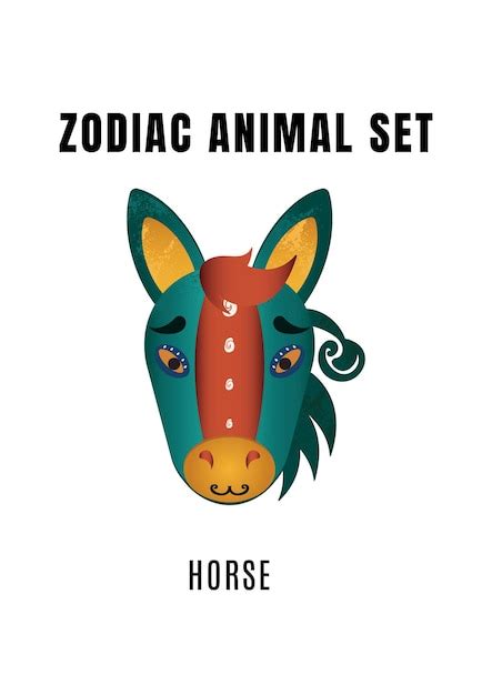 Premium Vector | Zodiac horse