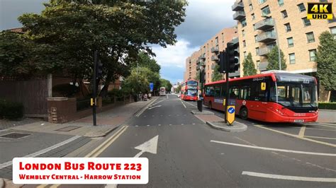 LONDON Bus Ride 🇬🇧 - 223 Bus Route Full Single Decker Bus Journey From Wembley Central To Harrow ...