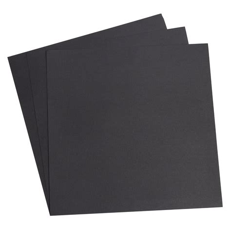 BLACK – 12x12 Precision Cardstock by American Crafts – 12x12 Cardstock Shop