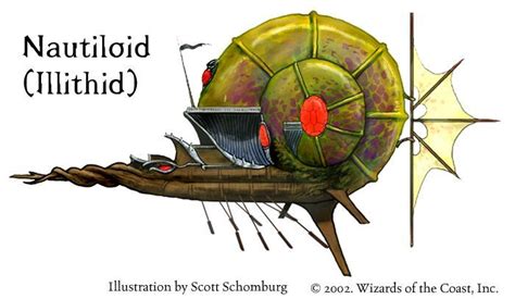 Nautiloid | Fantasy concept art, Dungeons and dragons, Steampunk vehicle