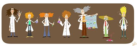 Scientists characters on Behance