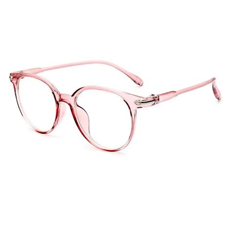 Aliexpress.com : Buy Women's Vintage Oversize Pink Transparent Eyeglass ...