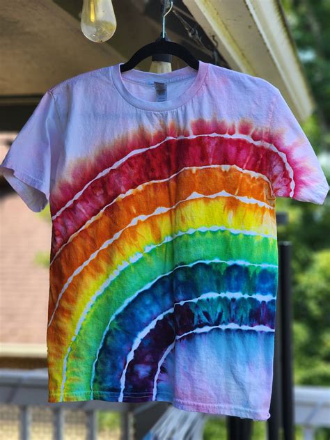 Custom Rainbow Tie Dye Tshirt - Etsy