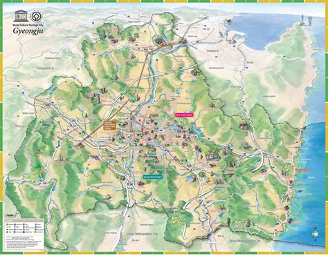 Gyeongju map in English