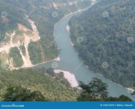 Tista River Indias Most Beautiful and Popular River. Stock Photo ...