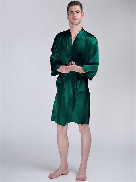 100% Pure Mulberry Silk Robes For Men