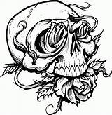 Detailed Coloring Pages For Adults Skull  Home sketch template