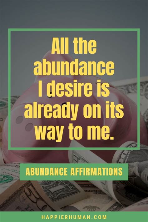 95 Abundance Affirmations to Manifest Wealth and Money - Happier Human