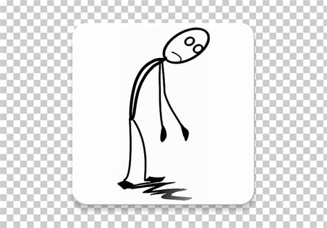 Stick Figure Feeling Tired Drawing PNG, Clipart, Area, Black And White ...