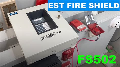 EST Fire Shield fire alarm panel clean up and testing - YouTube