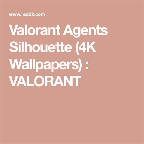 Valorant Agents Silhouette 4k Wallpapers Valorant Vil - vrogue.co