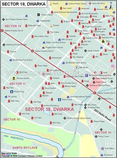 Sector 18 Dwarka Map