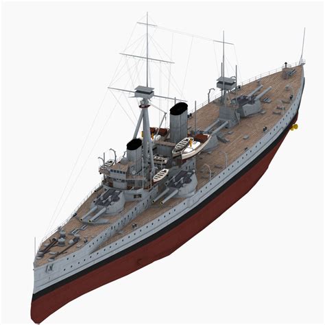 Battleship HMS Dreadnought (1906) Royal Navy 3D Model $59 - .max - Free3D