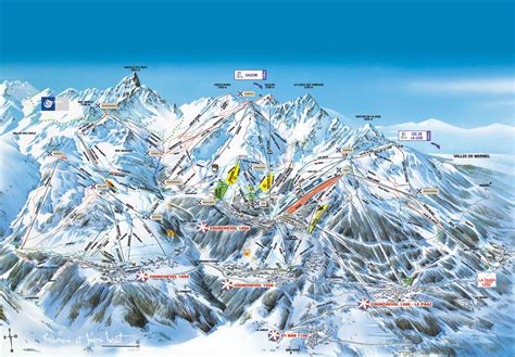 Courchevel Piste Map | trails & marked ski runs | SNO