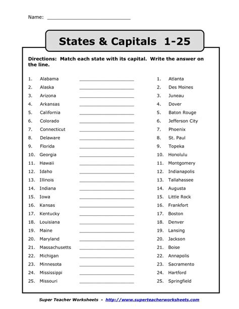 Us Map With State And Capitol States Capitals Fresh Us States regarding 50 States And Capitals ...