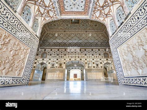 interior shot of Amer Fort, Jaipur, Rajasthan, India Stock Photo - Alamy