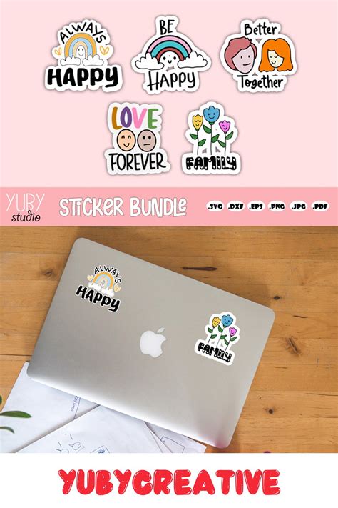 Quote Printable Stickers for laptop | Sticker Bundle