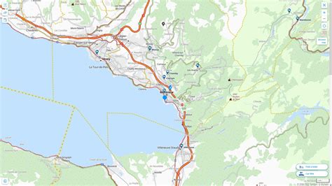 Montreux Map - Switzerland